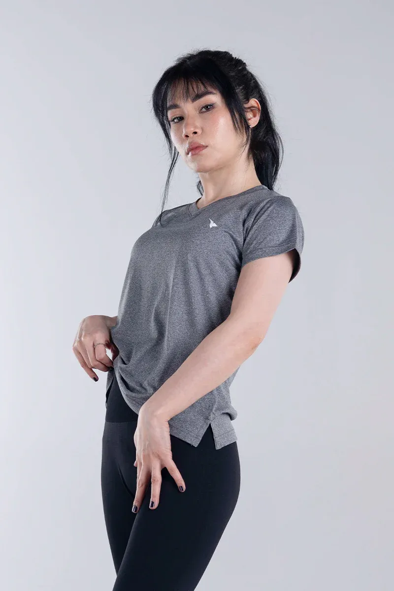 POWER FEMME GREY T-SHIRT