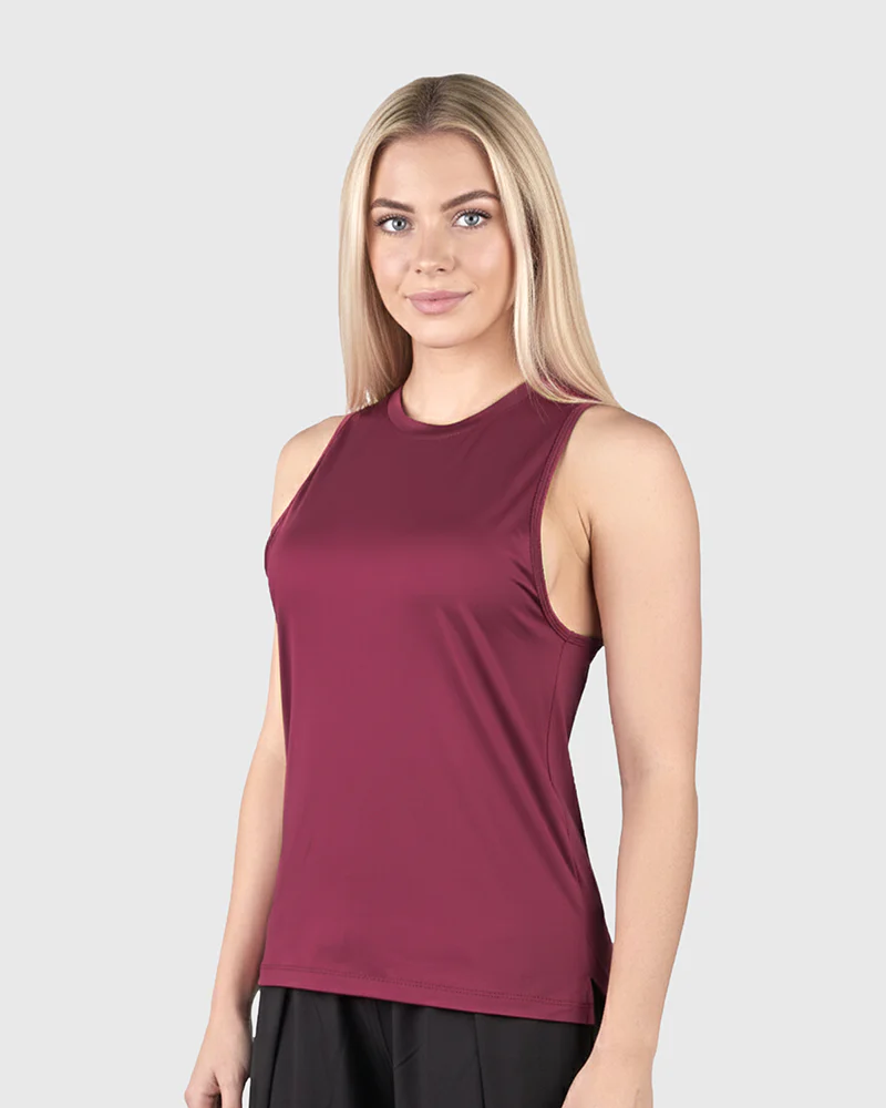 PROACTIVE GYM SINGLET BURGUNDY